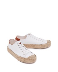 weiße Segeltuch niedrige Sneakers von JW Anderson