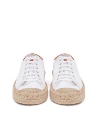 weiße Segeltuch niedrige Sneakers von JW Anderson