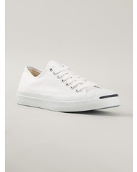 weiße Segeltuch niedrige Sneakers von Converse