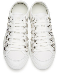 weiße Segeltuch niedrige Sneakers von J.W.Anderson