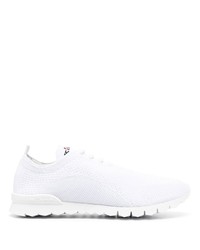 weiße Segeltuch niedrige Sneakers von Kiton