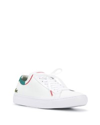 weiße Segeltuch niedrige Sneakers von Lacoste