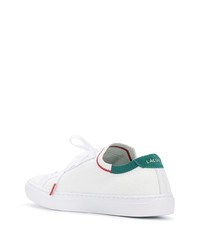 weiße Segeltuch niedrige Sneakers von Lacoste