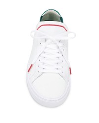 weiße Segeltuch niedrige Sneakers von Lacoste