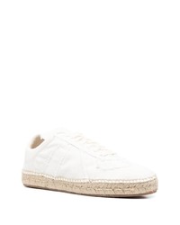 weiße Segeltuch niedrige Sneakers von Maison Margiela