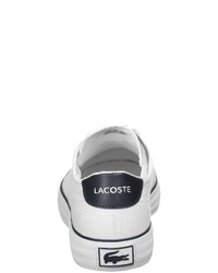 weiße Segeltuch niedrige Sneakers von Lacoste