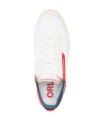 weiße Segeltuch niedrige Sneakers von Orlebar Brown