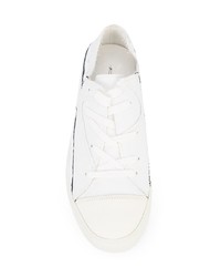weiße Segeltuch niedrige Sneakers von Yohji Yamamoto