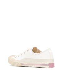 weiße Segeltuch niedrige Sneakers von Acne Studios