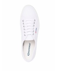 weiße Segeltuch niedrige Sneakers von Superga