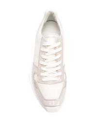 weiße Segeltuch niedrige Sneakers von Rick Owens