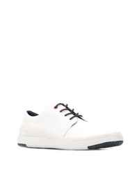 weiße Segeltuch niedrige Sneakers von Tommy Hilfiger