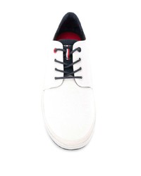 weiße Segeltuch niedrige Sneakers von Tommy Hilfiger