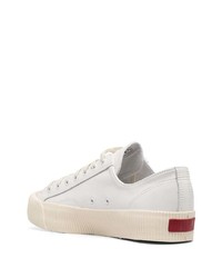 weiße Segeltuch niedrige Sneakers von Superga