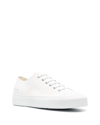 weiße Segeltuch niedrige Sneakers von Common Projects