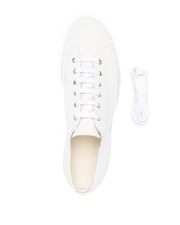 weiße Segeltuch niedrige Sneakers von Common Projects