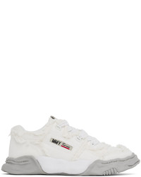 weiße Segeltuch niedrige Sneakers von Miharayasuhiro