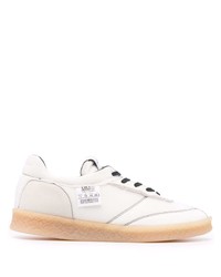 weiße Segeltuch niedrige Sneakers von MM6 MAISON MARGIELA