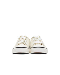 weiße Segeltuch niedrige Sneakers von Isabel Marant