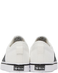 weiße Segeltuch niedrige Sneakers von adidas Originals