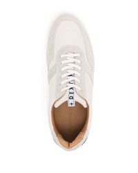 weiße Segeltuch niedrige Sneakers von DUKE & DEXTE