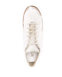 weiße Segeltuch niedrige Sneakers von Maison Margiela