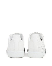 weiße Segeltuch niedrige Sneakers von Maison Margiela