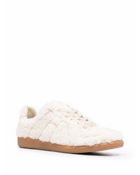 weiße Segeltuch niedrige Sneakers von Maison Margiela