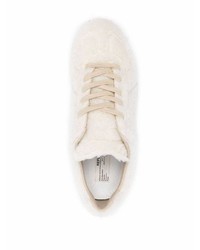 weiße Segeltuch niedrige Sneakers von Maison Margiela