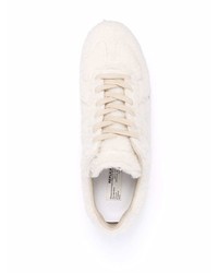 weiße Segeltuch niedrige Sneakers von Maison Margiela