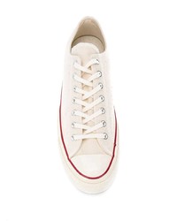 weiße Segeltuch niedrige Sneakers von Converse