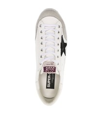 weiße Segeltuch niedrige Sneakers von Golden Goose