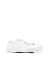 weiße Segeltuch niedrige Sneakers von Maison Margiela