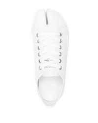 weiße Segeltuch niedrige Sneakers von Maison Margiela