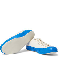 weiße Segeltuch niedrige Sneakers von Comme Des Garcons SHIRT