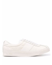 weiße Segeltuch niedrige Sneakers von Tom Ford