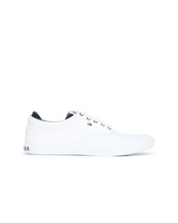 weiße Segeltuch niedrige Sneakers von Tommy Hilfiger