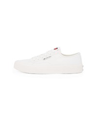 weiße Segeltuch niedrige Sneakers von Tommy Jeans