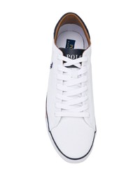 weiße Segeltuch niedrige Sneakers von Polo Ralph Lauren