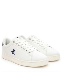 weiße Segeltuch niedrige Sneakers von U.S. GRAND POLO