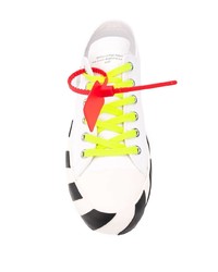 weiße Segeltuch niedrige Sneakers von Off-White