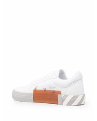 weiße Segeltuch niedrige Sneakers von Off-White