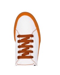 weiße Segeltuch niedrige Sneakers von Sunnei