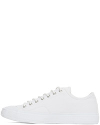 weiße Segeltuch niedrige Sneakers von Acne Studios