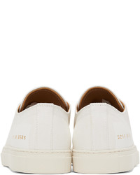 weiße Segeltuch niedrige Sneakers von Common Projects