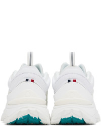 weiße Segeltuch niedrige Sneakers von Moncler