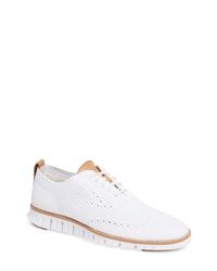 weiße Segeltuch Oxford Schuhe