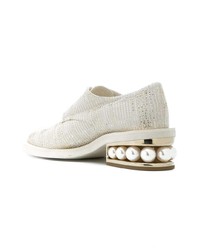 weiße Segeltuch Oxford Schuhe von Nicholas Kirkwood