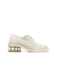 weiße Segeltuch Oxford Schuhe von Nicholas Kirkwood