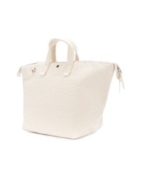 weiße Segeltuch Reisetasche von Cabas